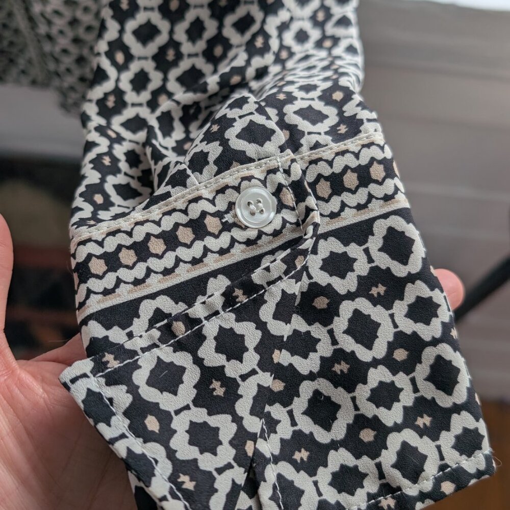 Max Studio Blouse Button Up Chic Polished Top - image 6